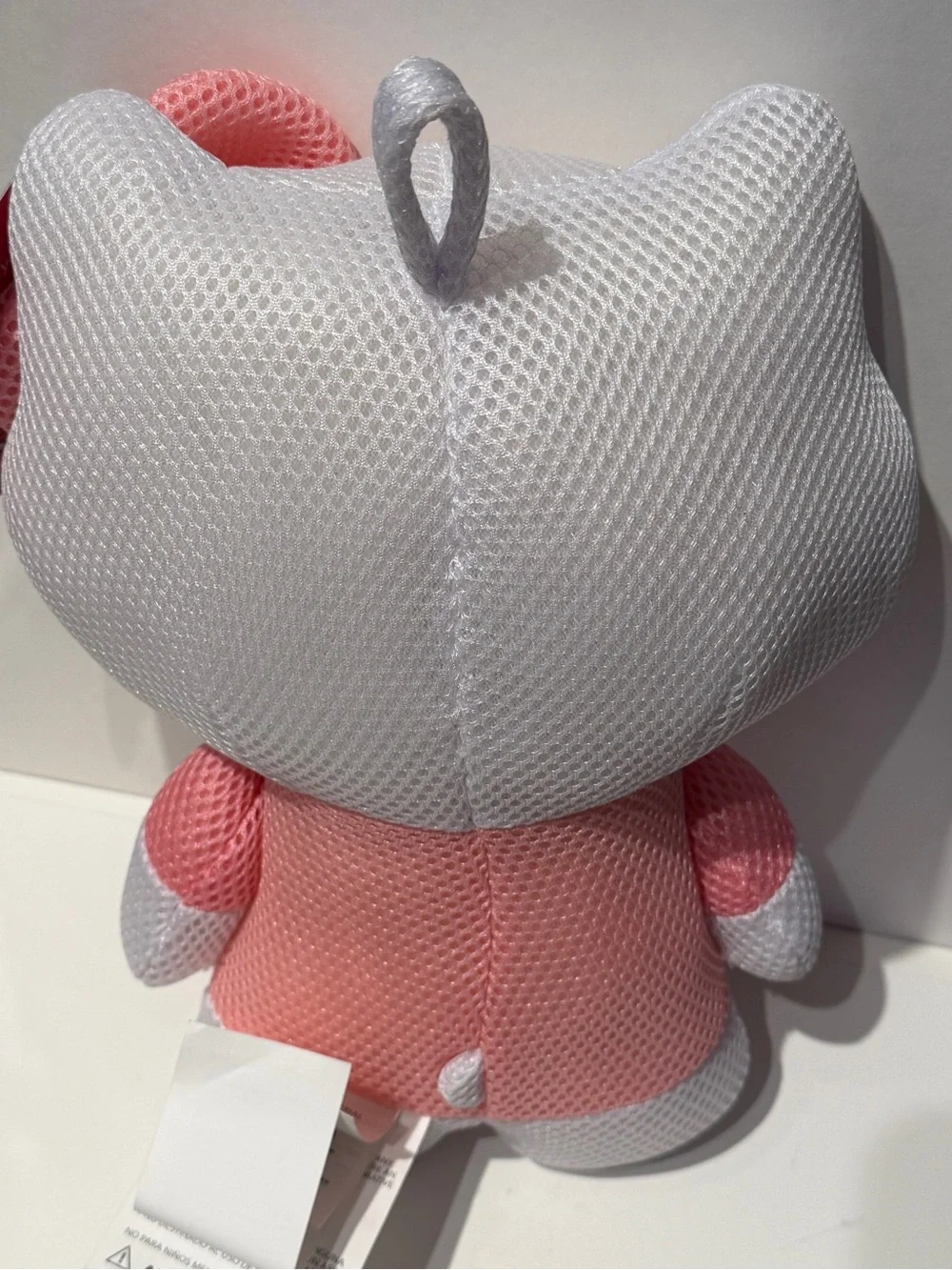 Hello Kitty White and Pink Mesh Bath Plush